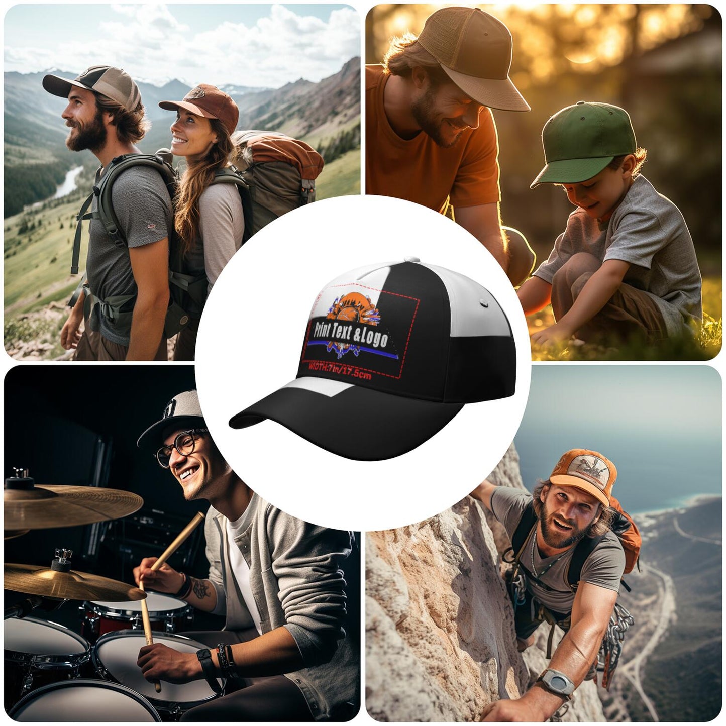 Custom White Black Duckbill Mesh Cap Elevate Your Style with Personalized Comfort