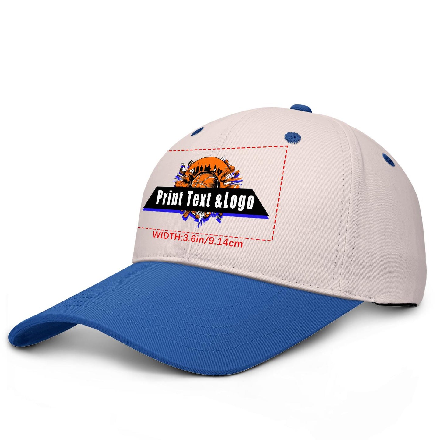 Custom Cameosa Blue Sports Duckbill Mesh Cap - Unleash Your Athletic Style with Personal Touch