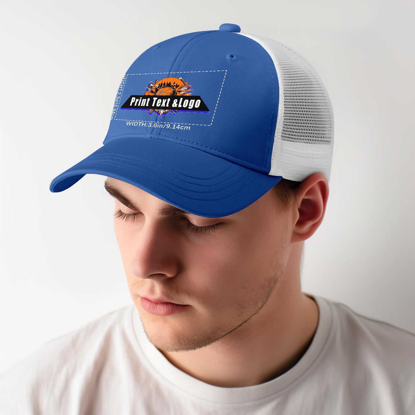 Custom Blue Mesh Duckbill Cap Personalized Style for Every Occasion Hat