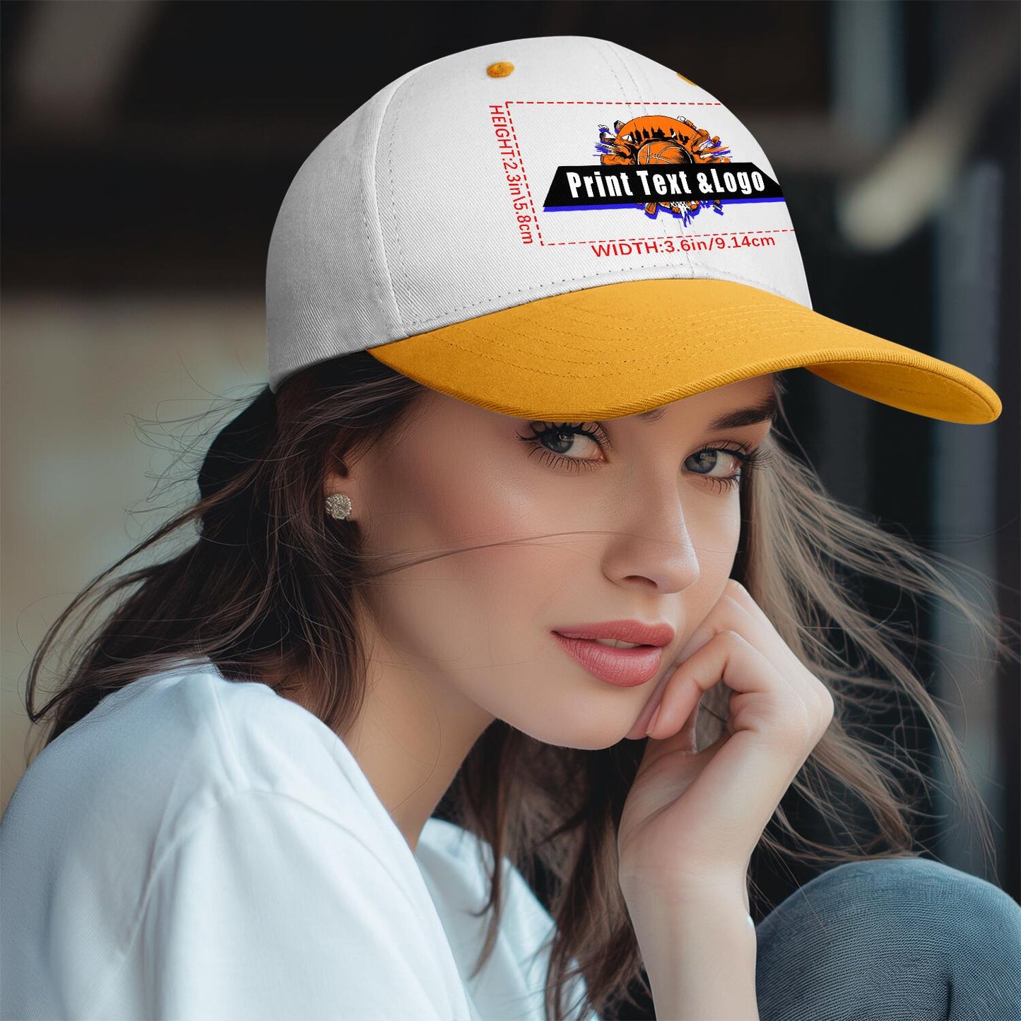 Custom Yellow Sports Duckbill Mesh Cap - Unleash Your Athletic Style with Personal Touch