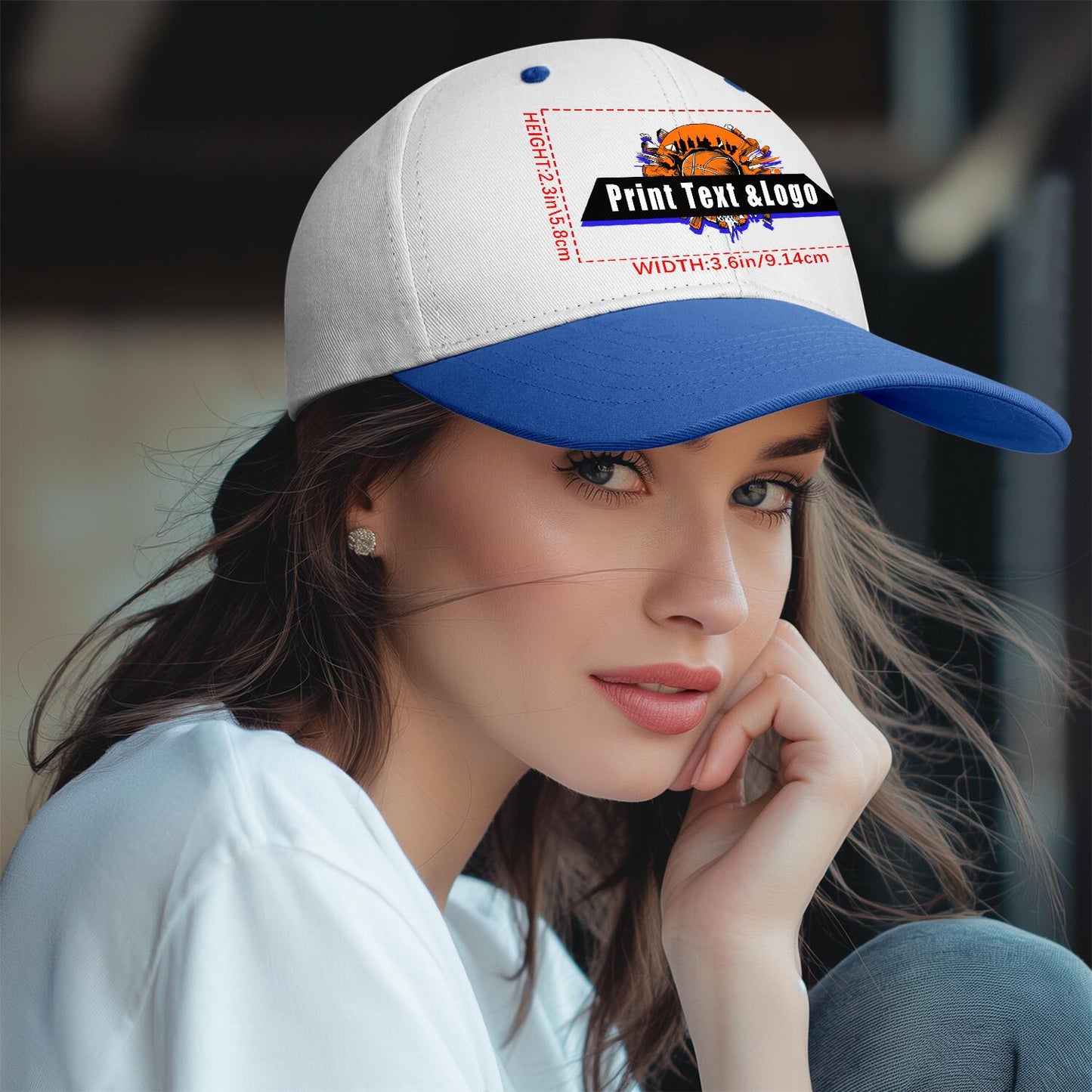 Custom Blue Sports Duckbill Mesh Cap - Unleash Your Athletic Style with Personal Touch