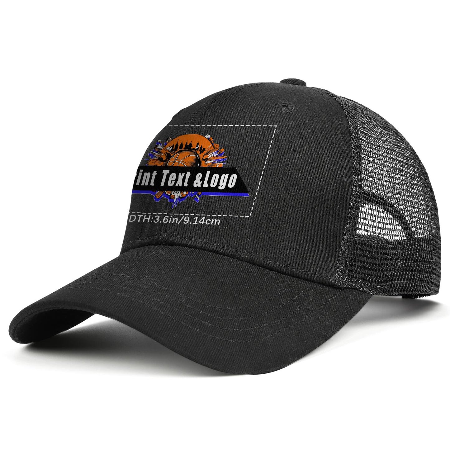 Custom Black Duckbill Mesh Cap Elevate Your Style with Personalized Comfort