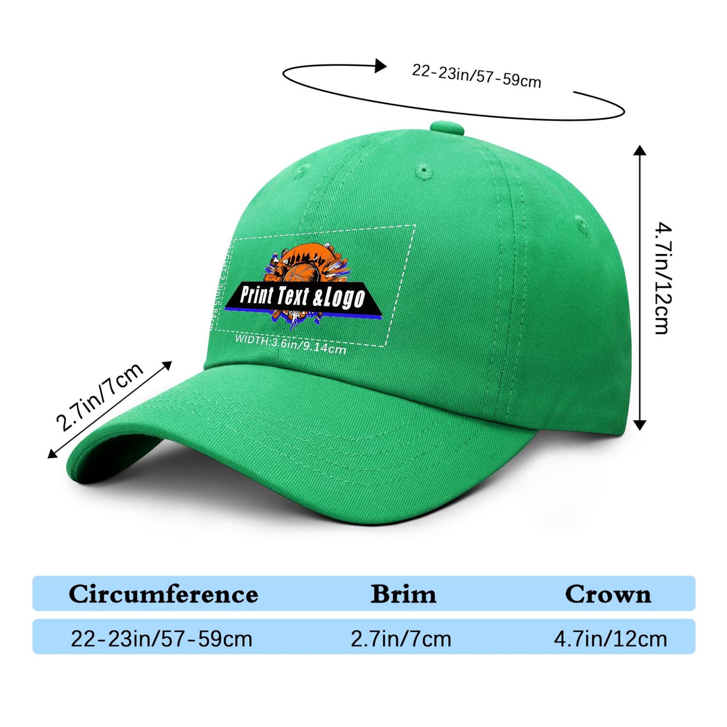 Custom Light-Green Duckbill Mesh Cap Elevate Your Style with Personalized Comfort