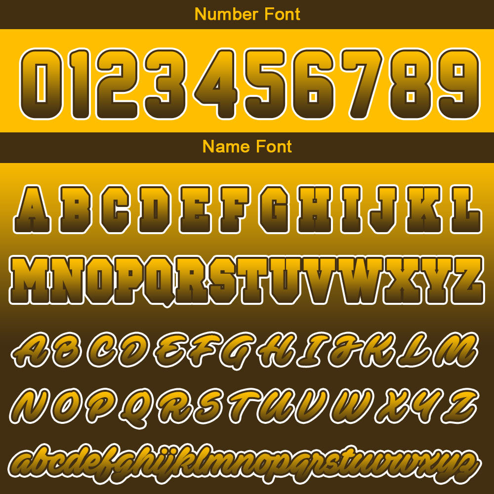 Custom Brown Yellow Hoodie Personalized Mens Pullover Hoodie Printed Team Name Number Logo for Women