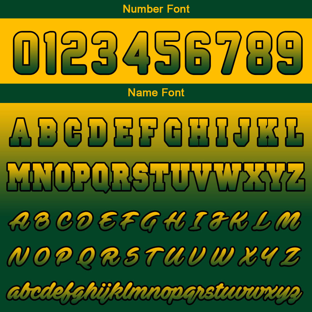 Custom Green Yellow Hoodie Personalized Mens Pullover Hoodie Printed Team Name Number Logo for Women