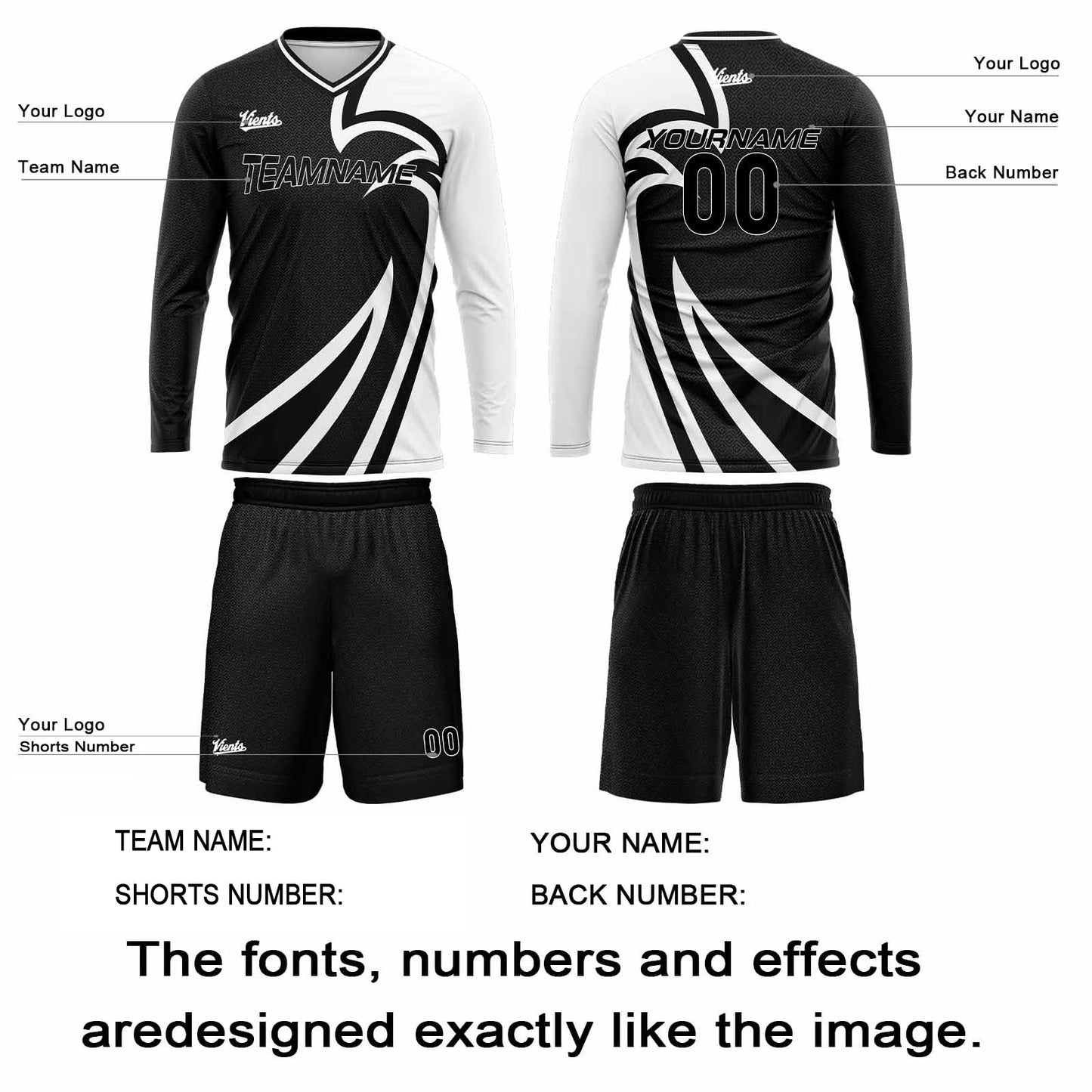 Custom Black Basketball Soccer Football Shooting Long T-Shirt for Adults and Kids