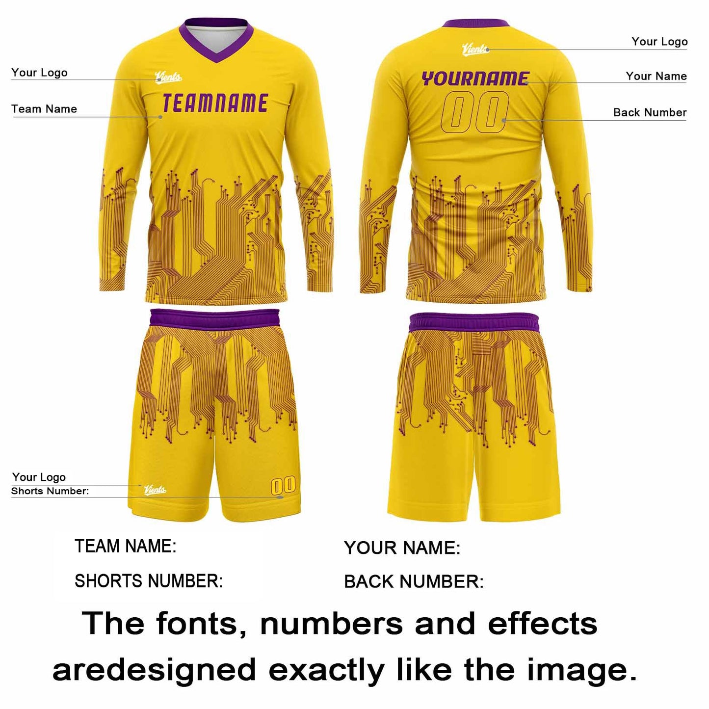 Custom Yellow Purple Basketball Soccer Football Shooting Long T-Shirt for Adults and Kids