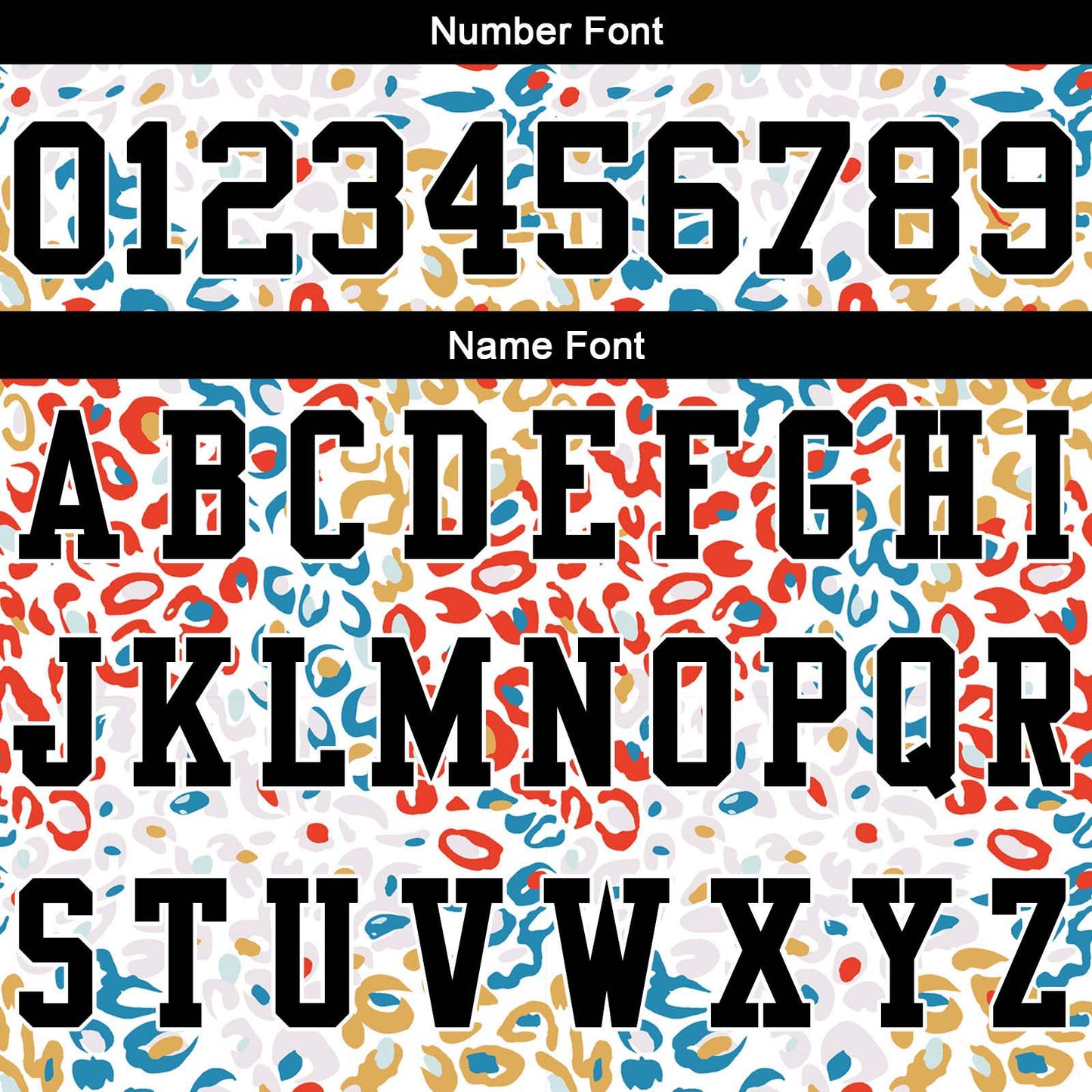 Custom Football Polo Shirts Add Your Unique Logo/Name/Number Leopard print