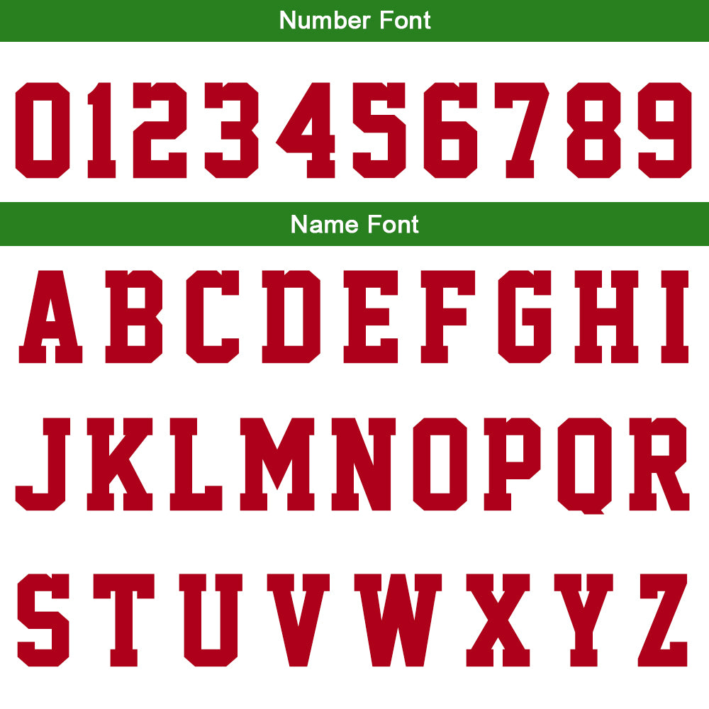 Custom Red Green Reversible Basketball Suit for Adults and Kids Personalized Jersey