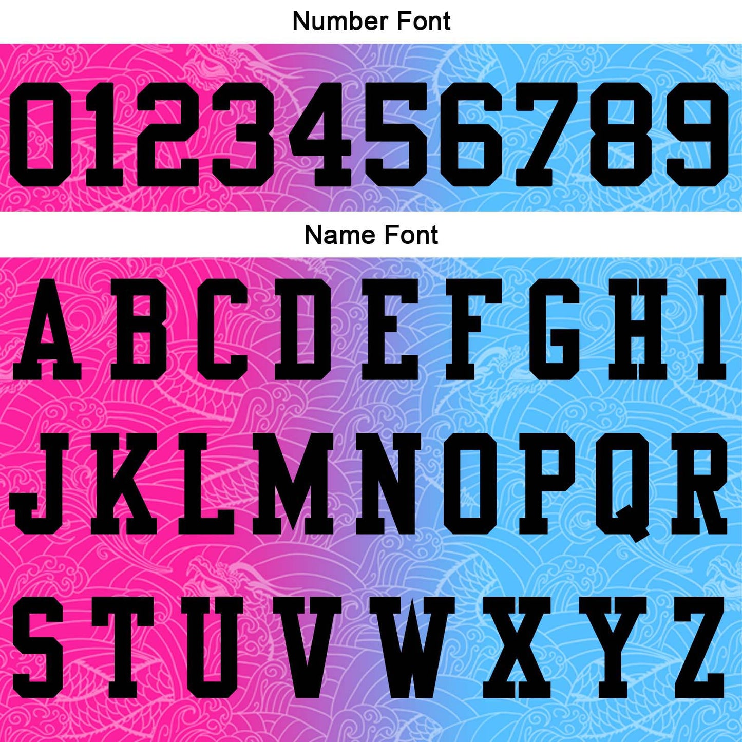 Custom Football Polo Shirts Add Your Unique Logo/Name/Number Dragon pattern-Light Blue Pink