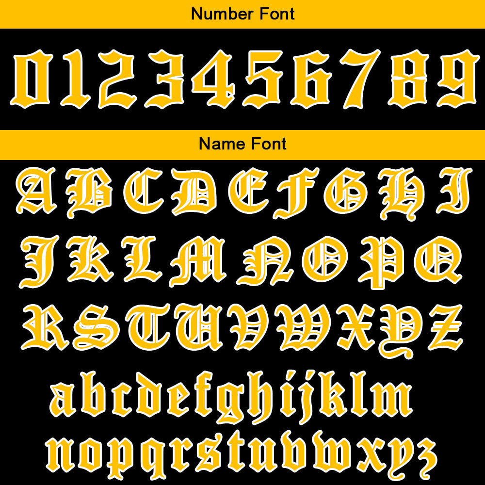 Custom Yellow Black Sweatshirt Hoodie For Men Women Girl Boy Print Your Logo Name Number