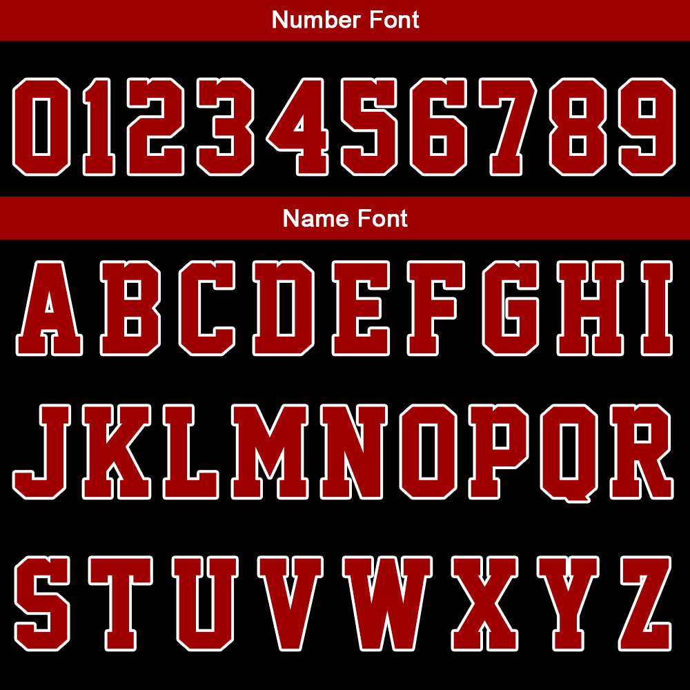 Custom Red Black Short Sleeve Hoodies for Men Women Shirts with Hoods Printed Name Logo