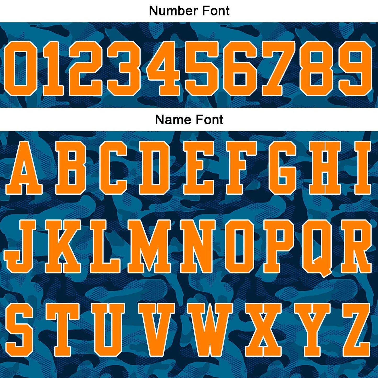 Custom Football Polo Shirts Add Your Unique Logo/Name/Number Camouflage-Navy
