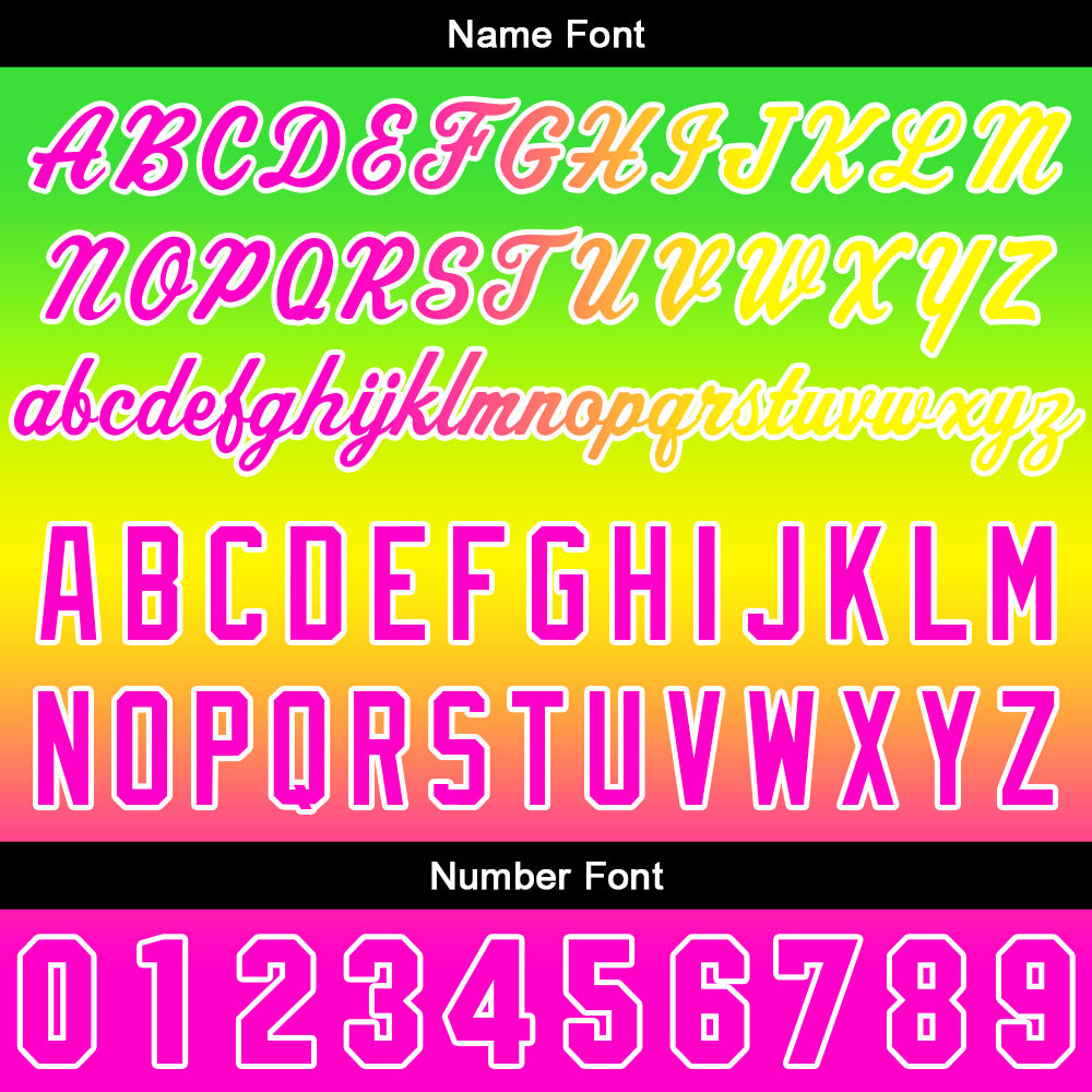 Custom Gradient Hoodie For Man Woman Girl Boy Print Your Logo Name Number Green Yellow Pink