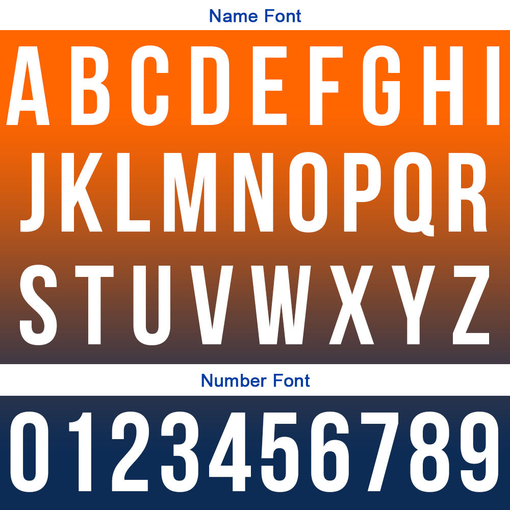 Custom Orange navy Football Polo Shirts Add Your Unique Logo/Name/Number