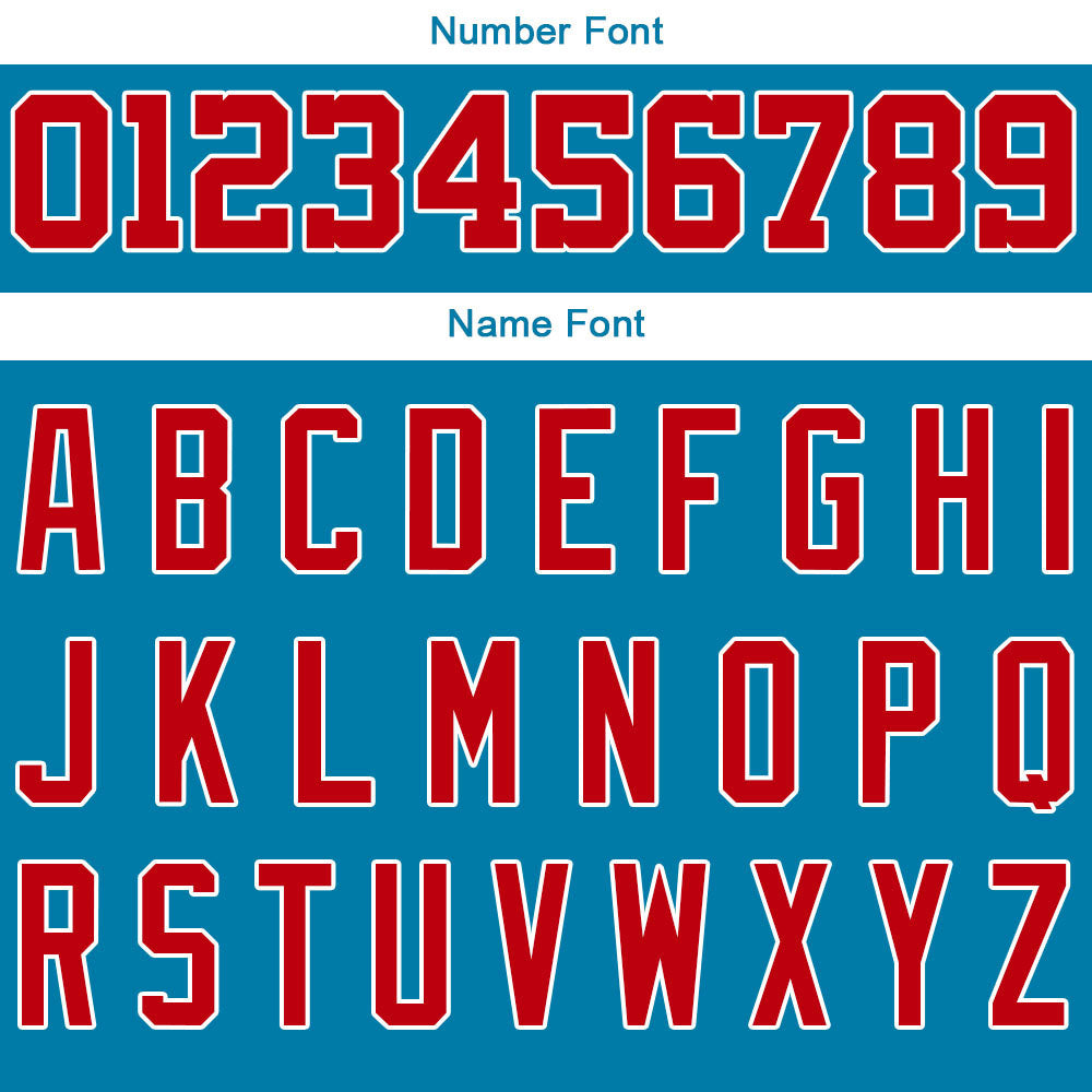 Custom Blue White Red Hoodie Personalized Mens Pullover Hoodie Printed Team Name Number Logo for Women