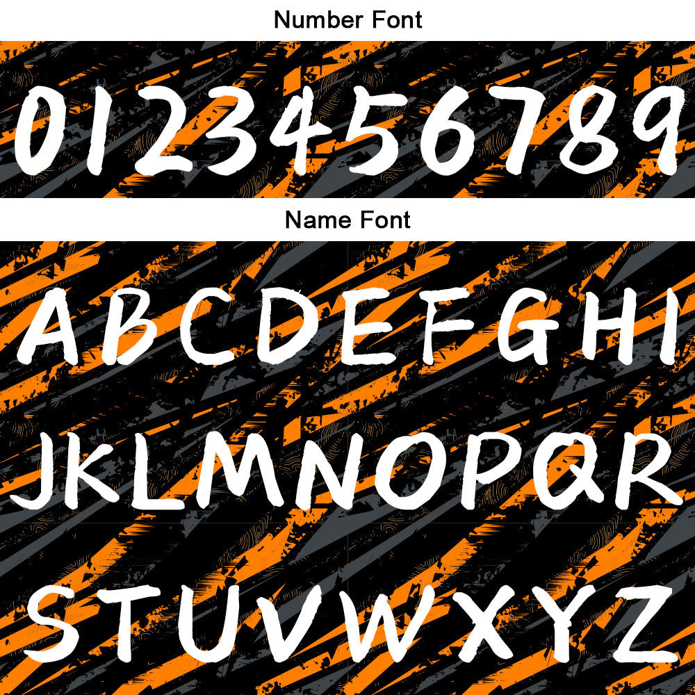 Custom Reversible Basketball Suit for Adults and Kids Personalized Jersey Damage-Orange