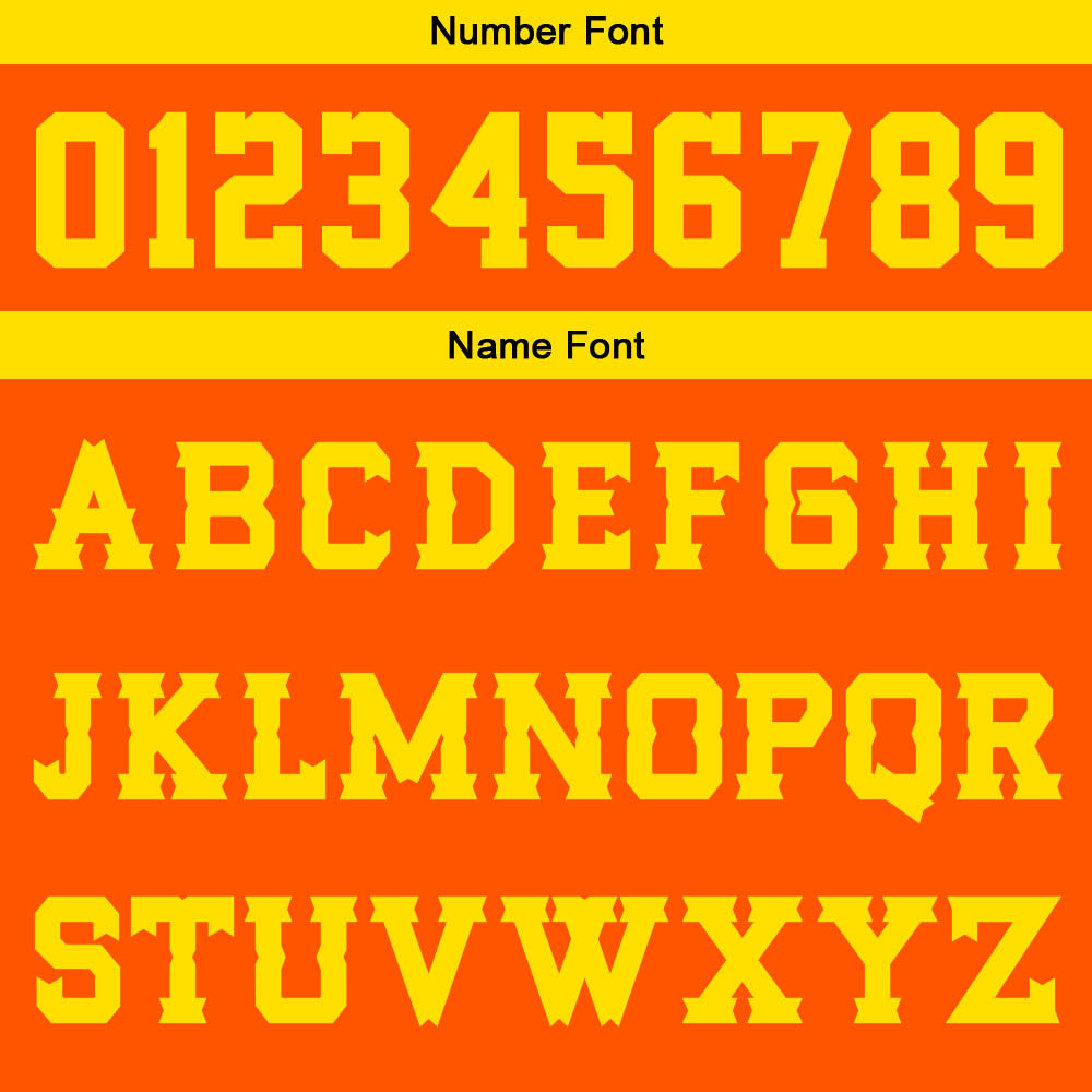 Custom Orange Yellow Basketball Jersey Uniform Suit Printed Your Logo Name Number