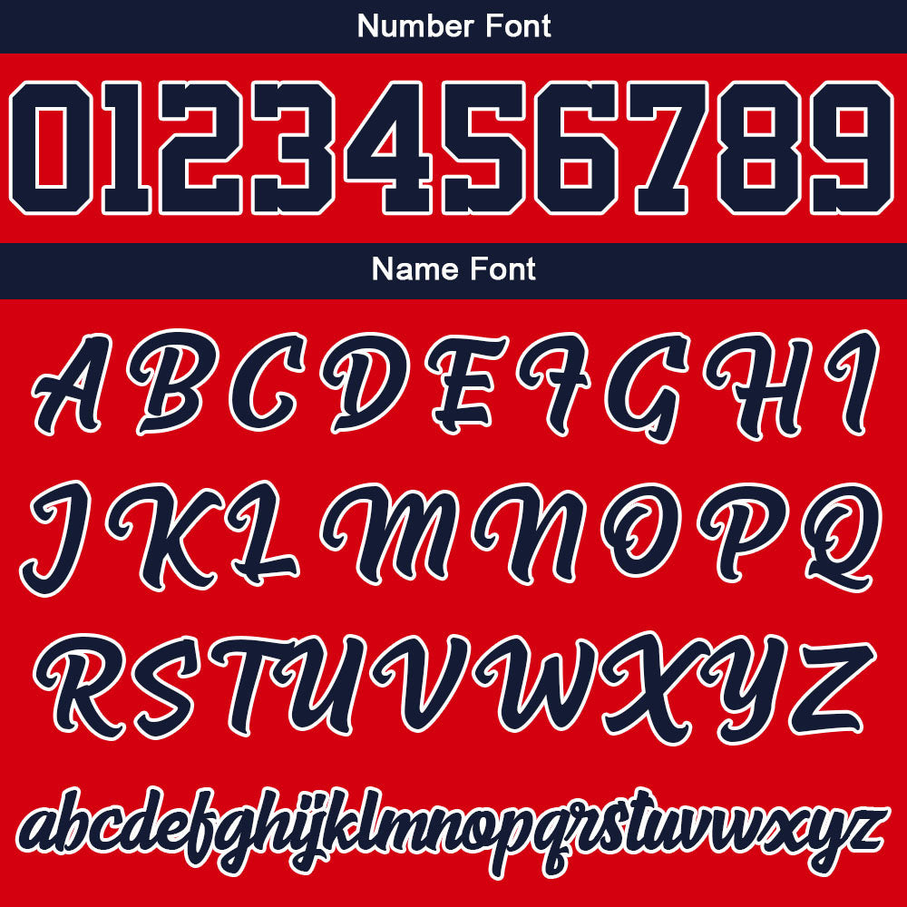 Custom Navy Red Sweatshirt Hoodie For Men Women Girl Boy Print Your Logo Name Number
