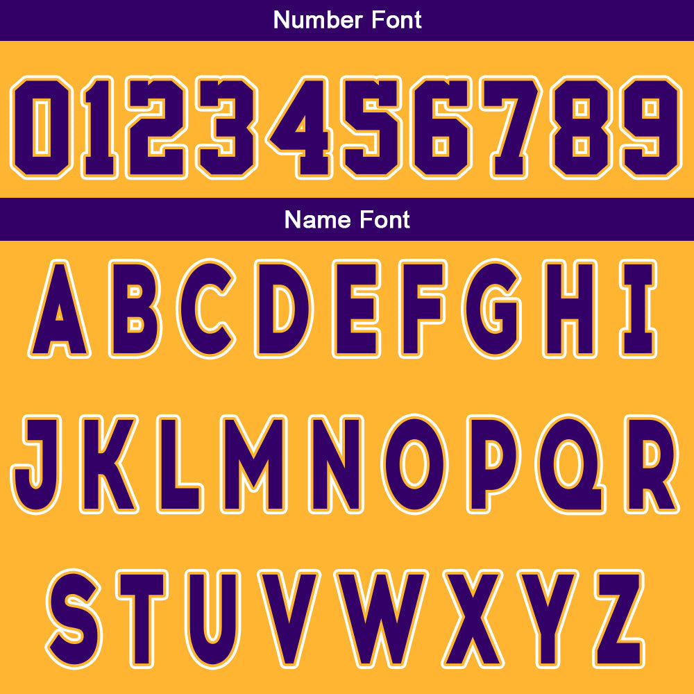 Custom Yellow Purple Reversible Basketball Suit for Adults and Kids Personalized Jersey