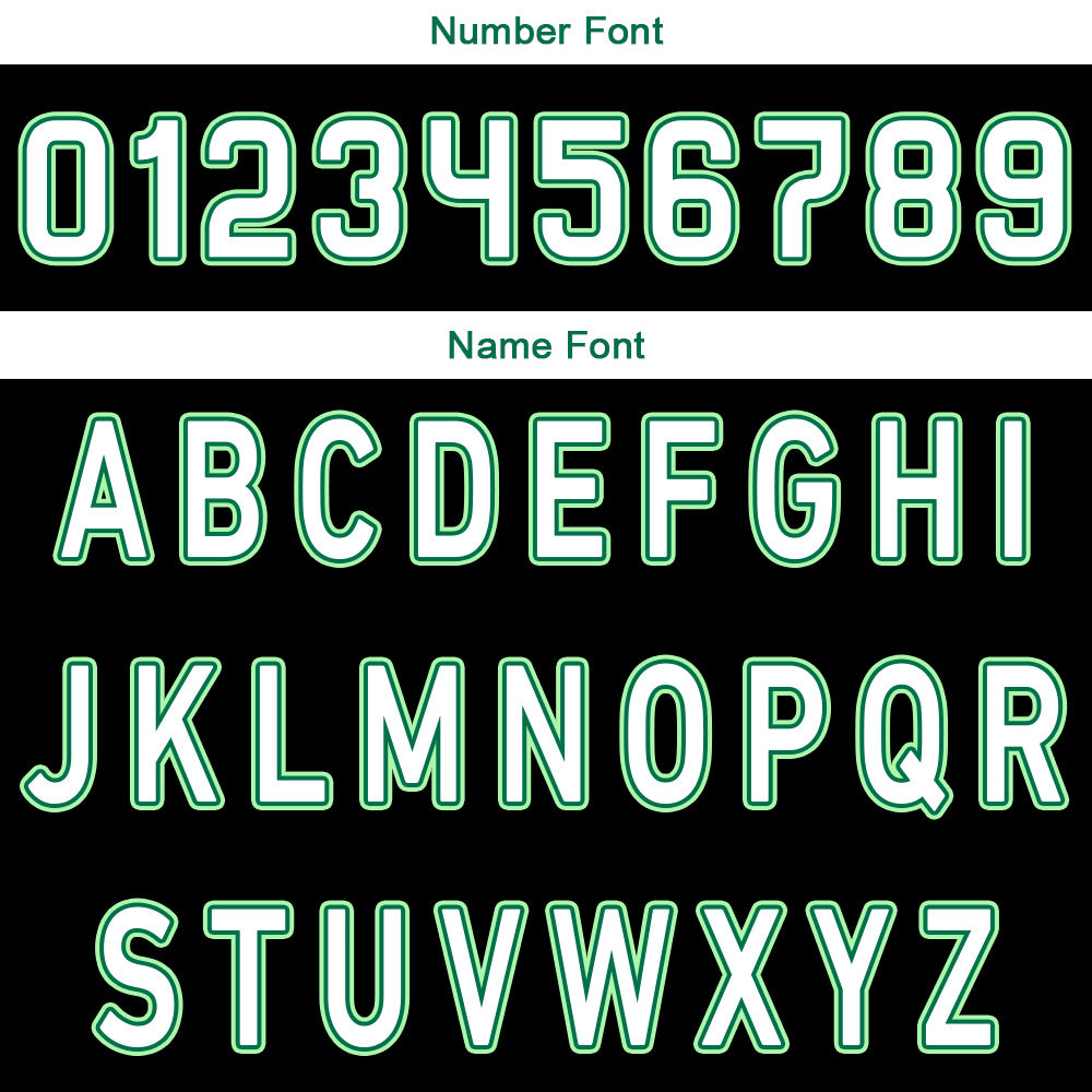 Custom Black Green Reversible Basketball Suit for Adults and Kids Personalized Jersey