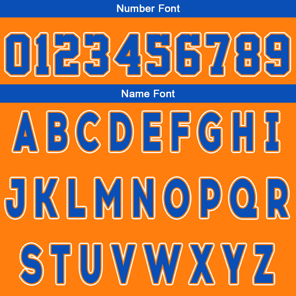 Custom Orange Blue Reversible Basketball Suit for Adults and Kids Personalized Jersey