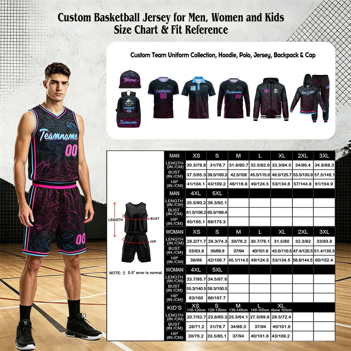 Custom Reversible Basketball Suit for Adults and Kids Personalized Jersey
