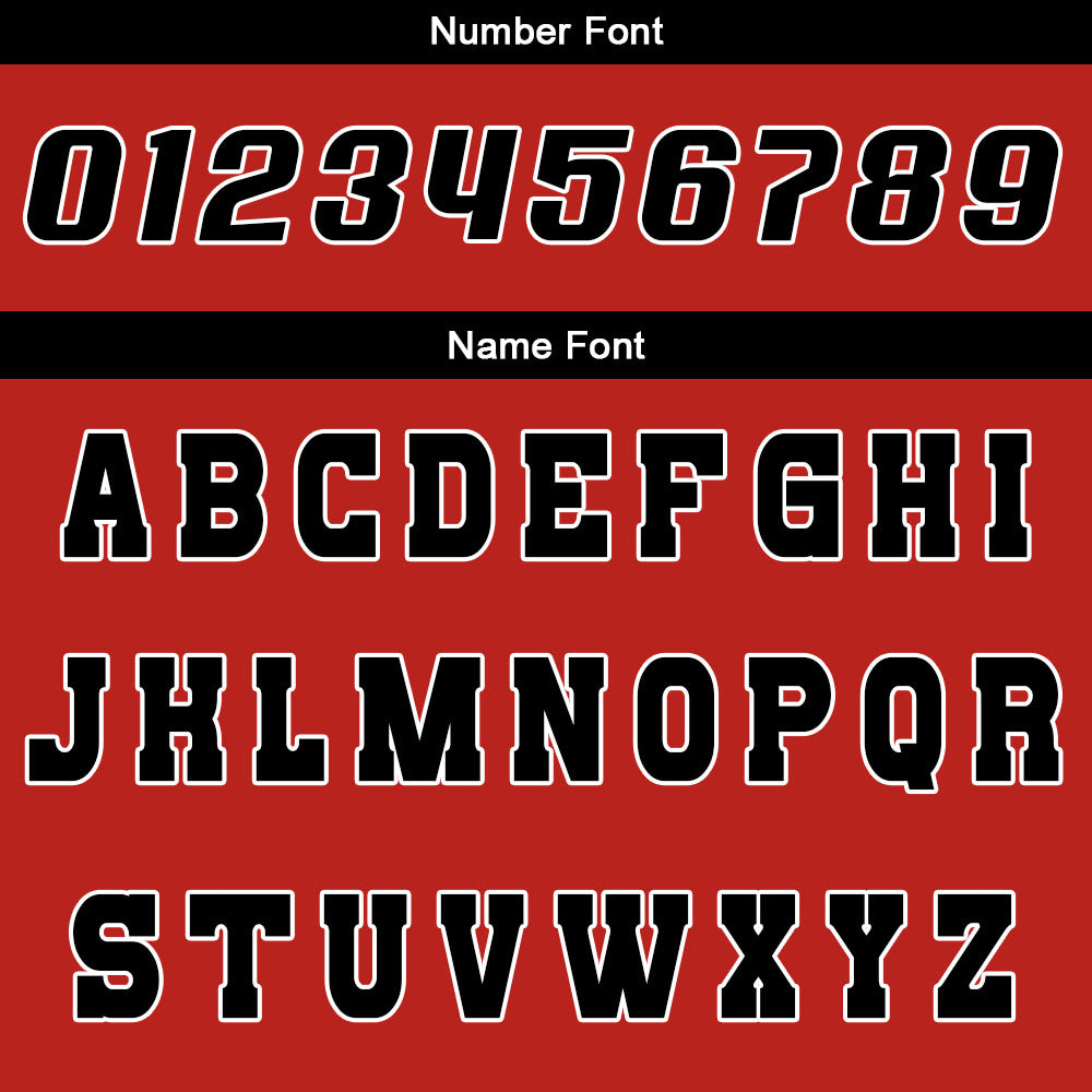 Custom Red Black Reversible Basketball Suit for Adults and Kids Personalized Jersey