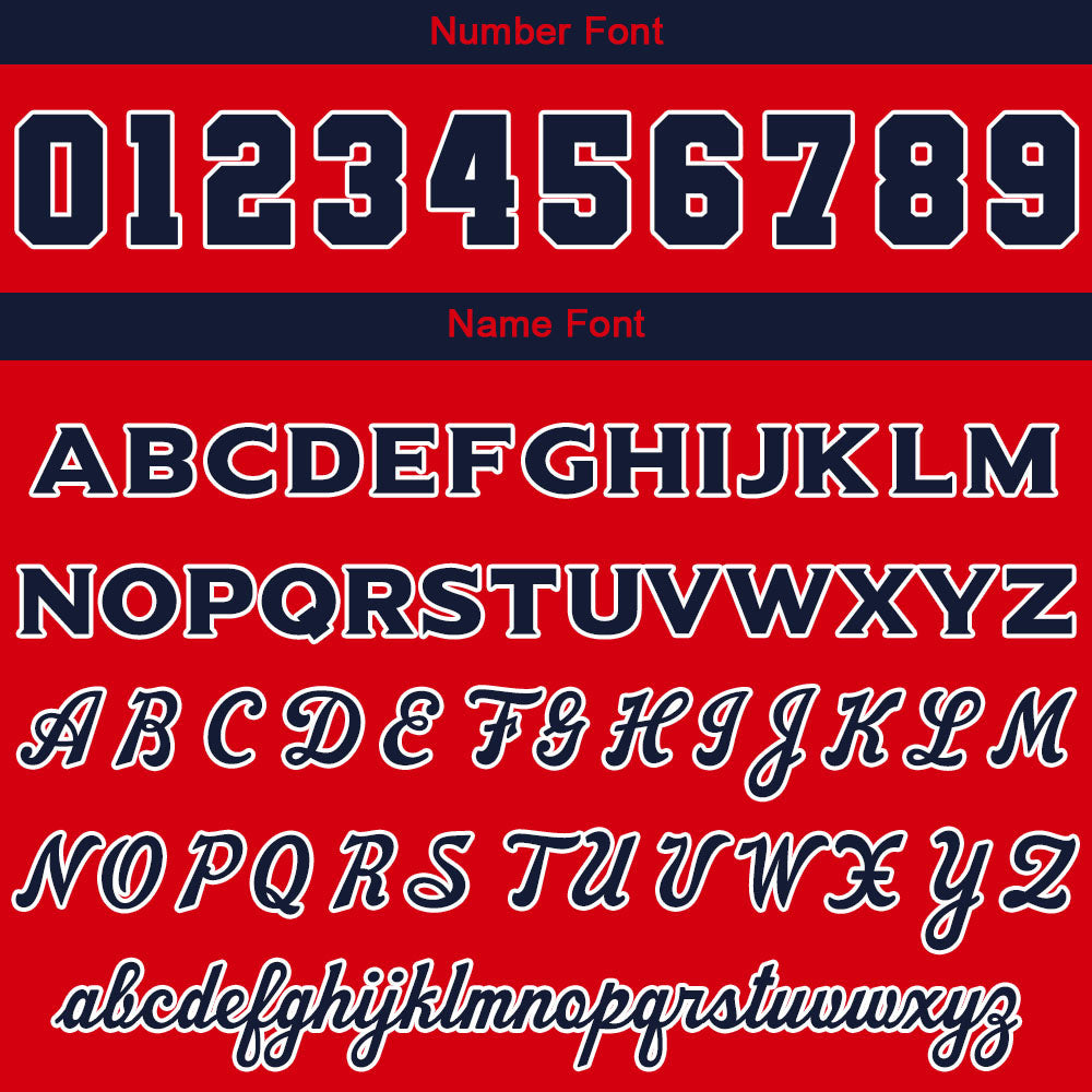 Custom Navy Red Sweatshirt Hoodie For Men Women Girl Boy Print Your Logo Name Number