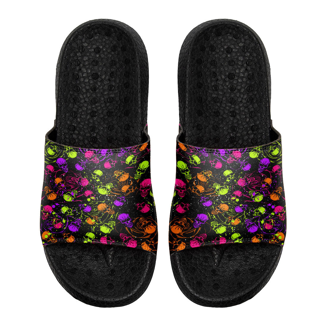 Customized Basketball Slippers With Added Patterns, Name Number Logo