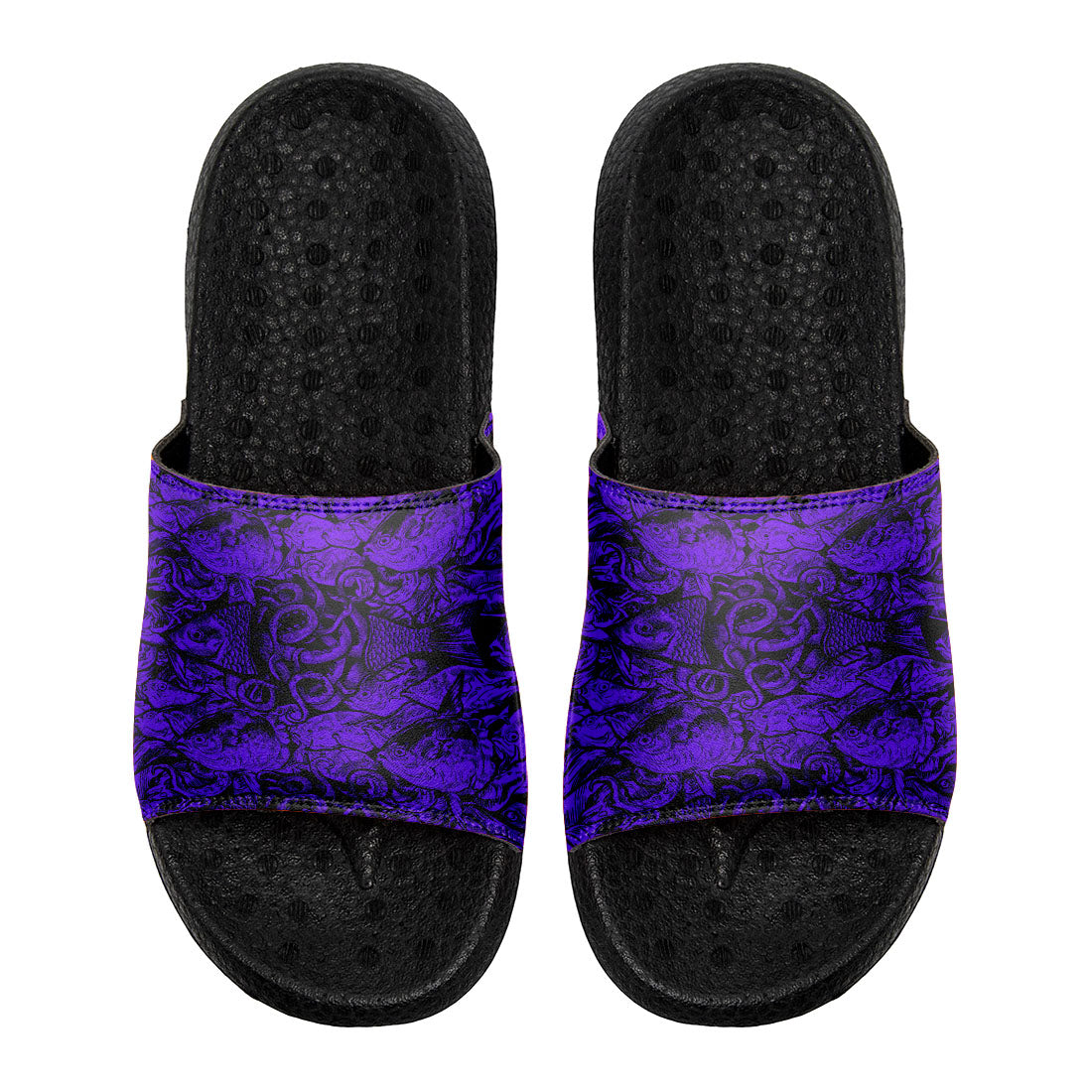 Customized Basketball Slippers With Added Patterns, Name Number Logo