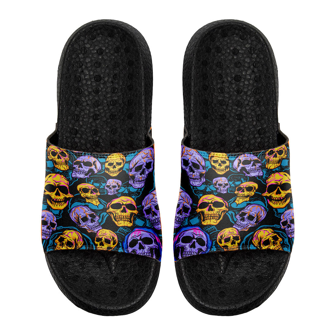 Customized Basketball Slippers With Added Patterns, Name Number Logo