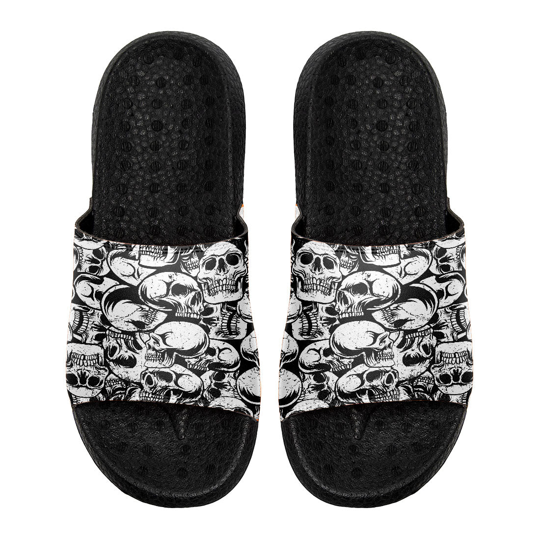 Customized Basketball Slippers With Added Patterns, Name Number Logo
