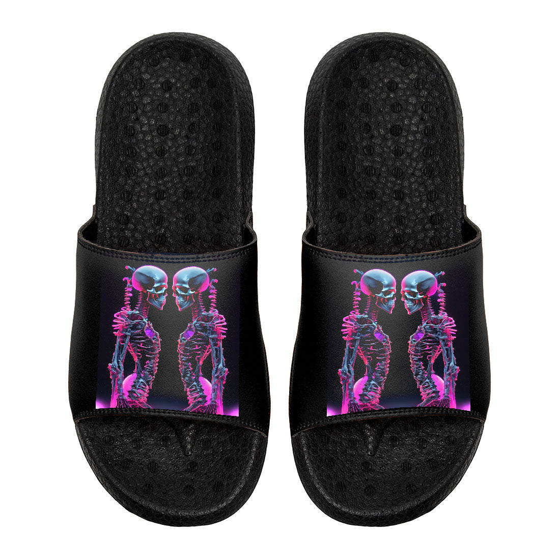 Customized Basketball Slippers With Added Patterns, Name Number Logo