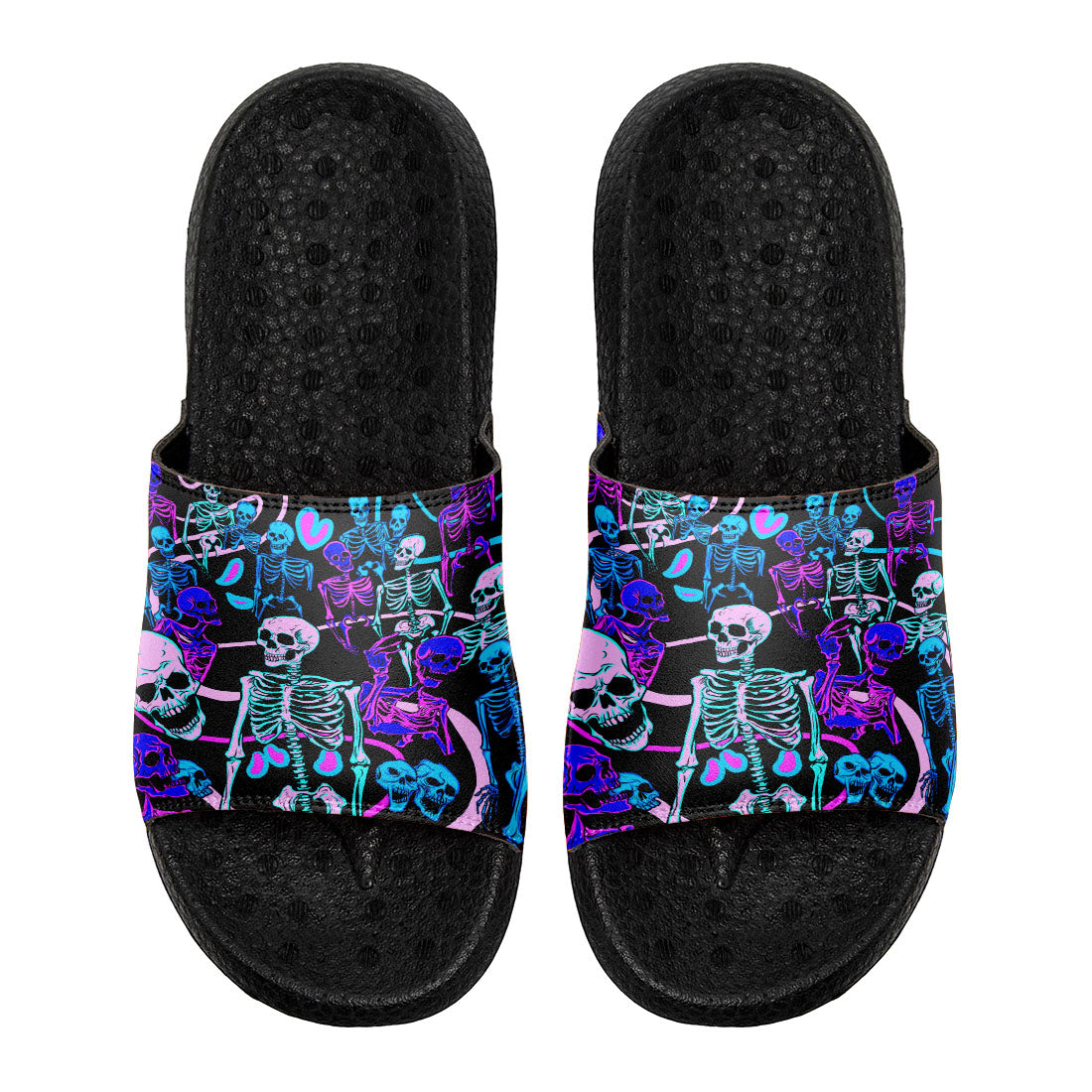Customized Basketball Slippers With Added Patterns, Name Number Logo