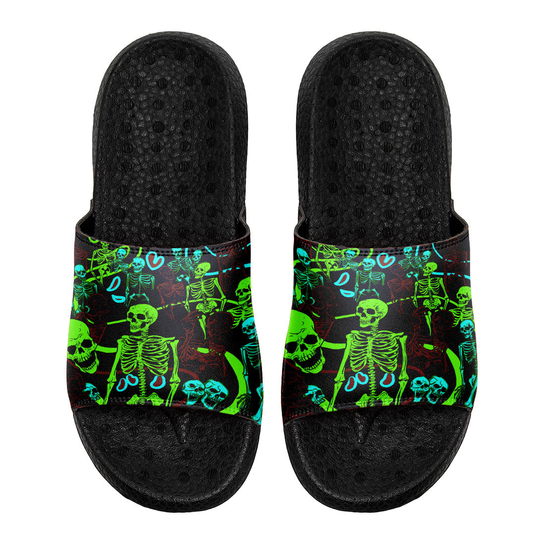 Customized Basketball Slippers With Added Patterns, Name Number Logo