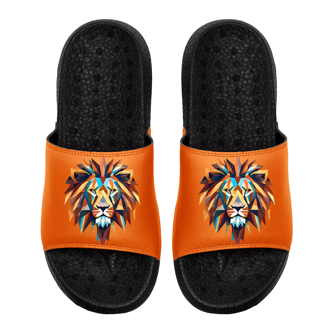 Customized Basketball Slippers With Added Patterns, Name Number Logo