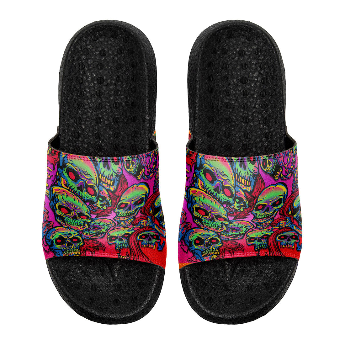 Customized Basketball Slippers With Added Patterns, Name Number Logo