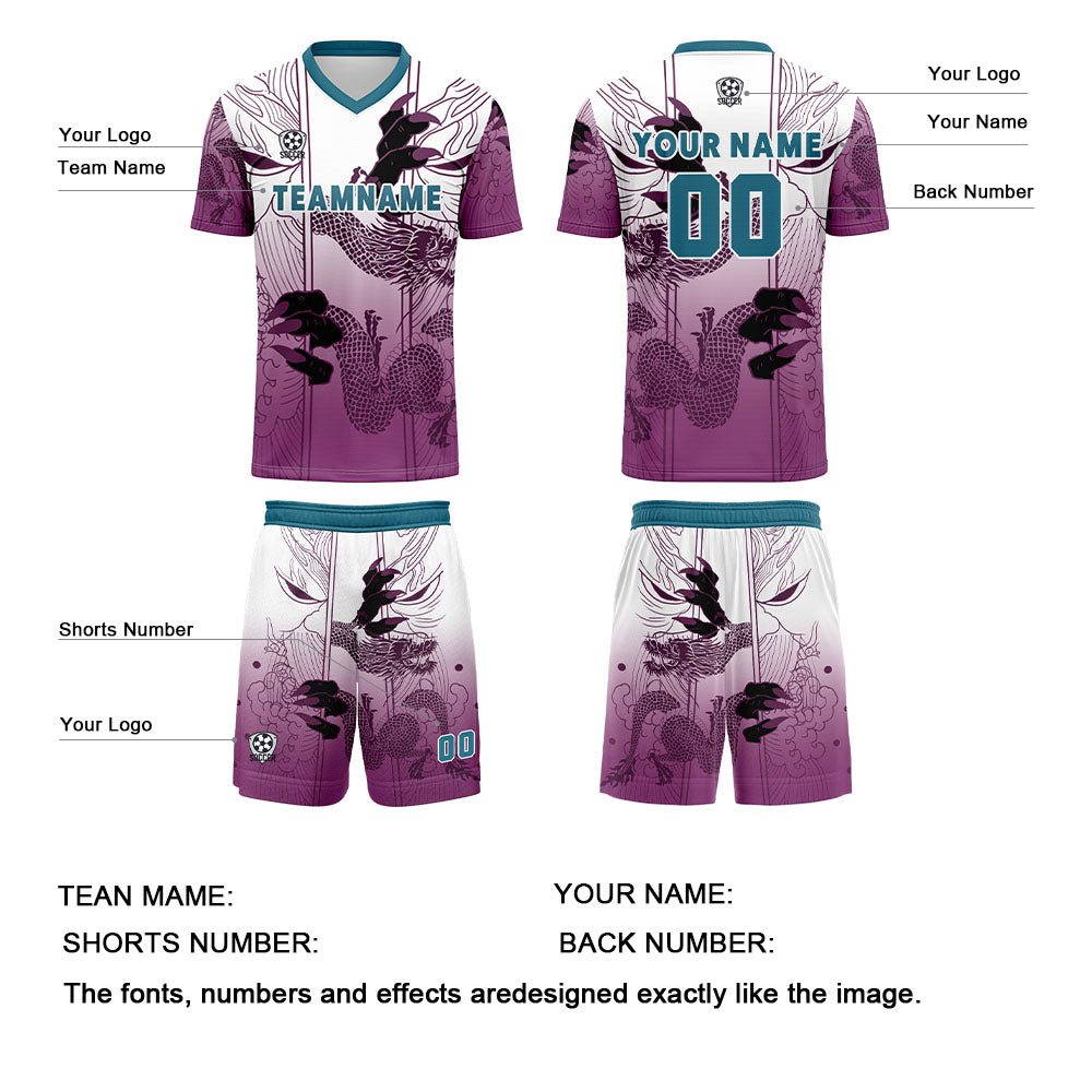 Custom Purple Blue Uniform Jersey Kids Adults Personalized Set Jersey Shirt