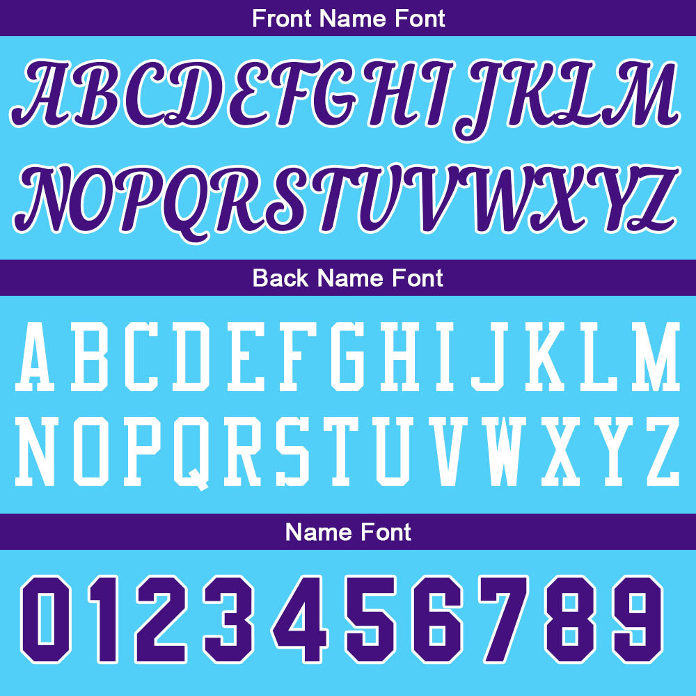 Custom Light Blue Purple Basketball Jersey for Men Women Adult Youth Stitched Name Number Logo