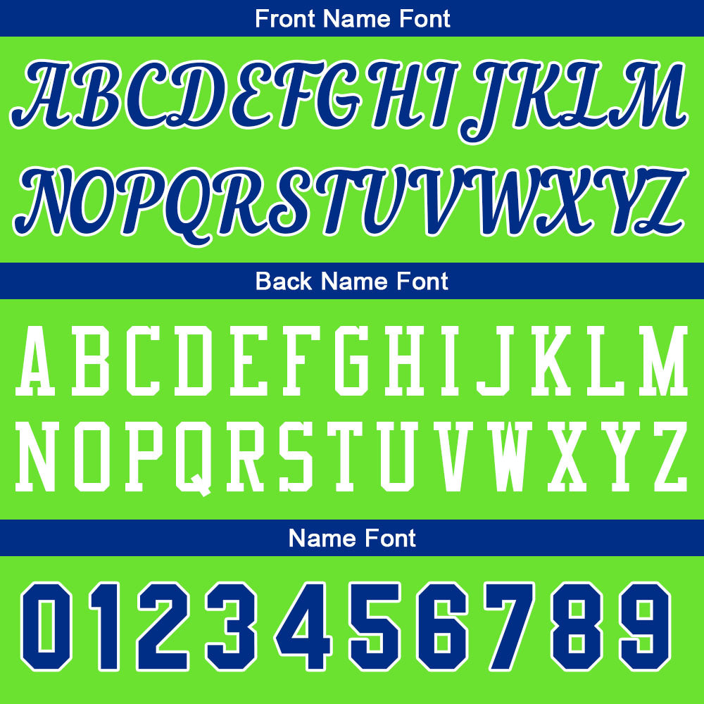 Custom Neon Green-Royal Basketball Jersey for Men Women Adult Youth Stitched Name Number Logo