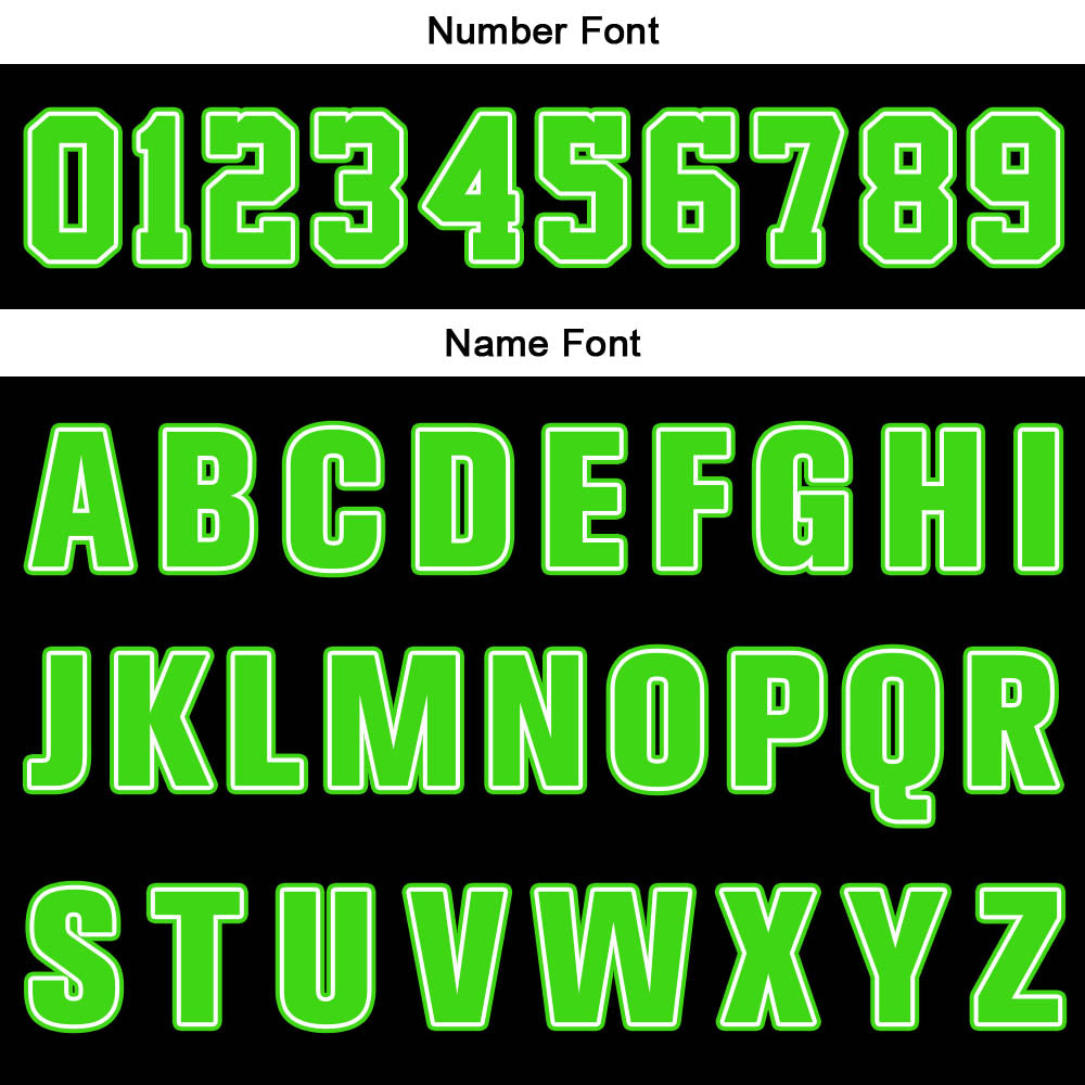 Custom Black Bright Green White Basketball Jersey Uniform Suit Printed Your Logo Name Number
