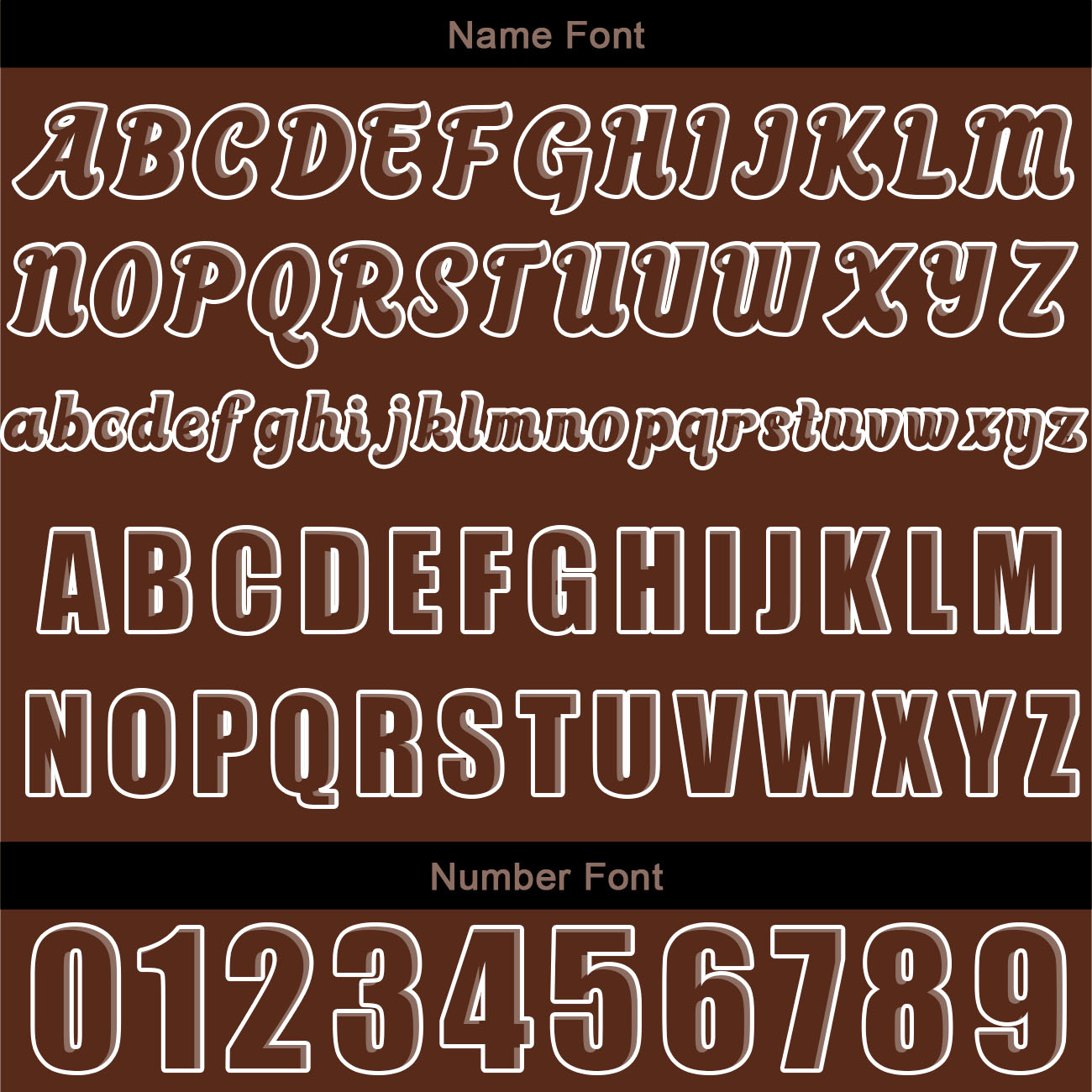 Custom Brown Baseball Jersey Print Personalized Name, Number and Logo
