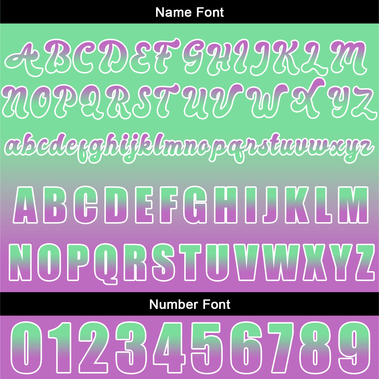 Custom Green Purple Baseball Jersey Print Personalized Name, Number and Logo