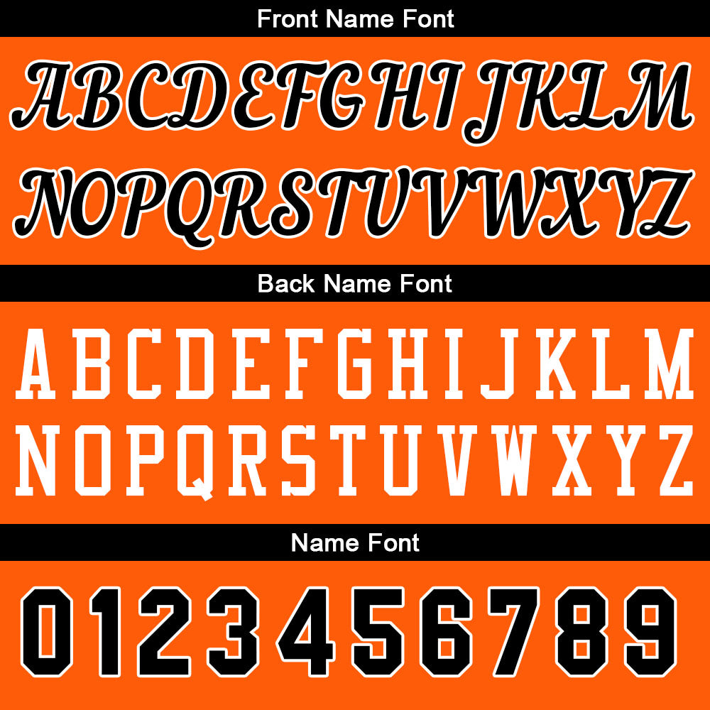 Custom Orange-Black Basketball Jersey for Men Women Adult Youth Stitched Name Number Logo