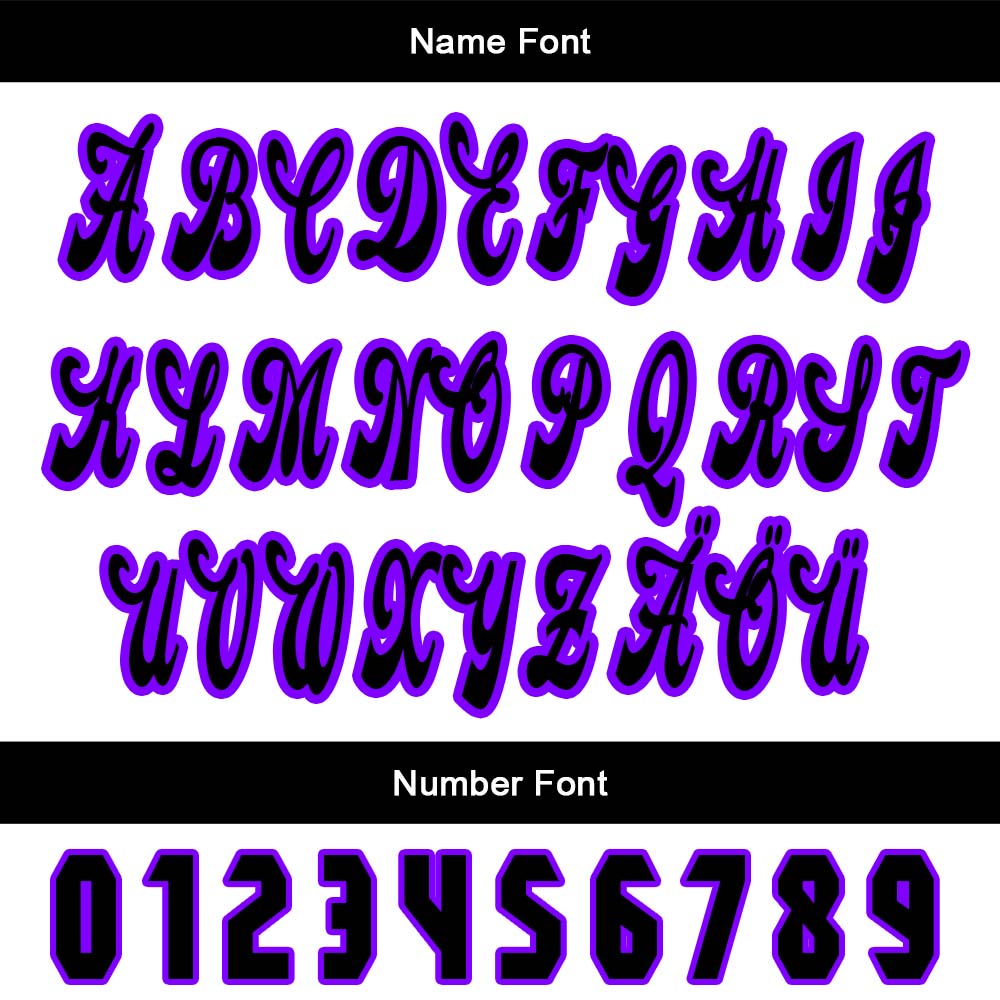 Custom White Purple Baseball Jersey Personalized Gradient Team Uniforms Shirt with Name Number