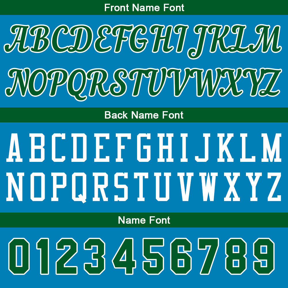 Custom Blue-Green Basketball Jersey for Men Women Adult Youth Stitched Name Number Logo