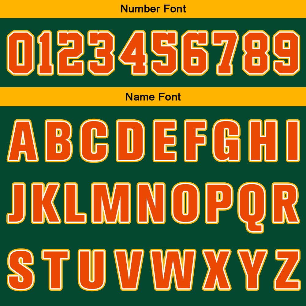 Custom Green Orange Yellow Basketball Jersey Uniform Suit Printed Your Logo Name Number