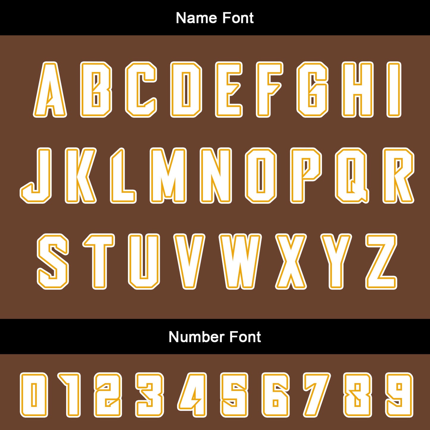 Custom Brown Orange Uniform Jersey Kids Adults Personalized Set Jersey Shirt