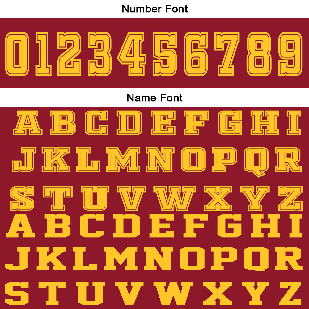 Custom Red Yellow Basketball Jersey Uniform Suit Printed Your Logo Name Number
